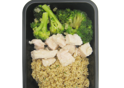 quinoa bocconcini pollo e broccoli